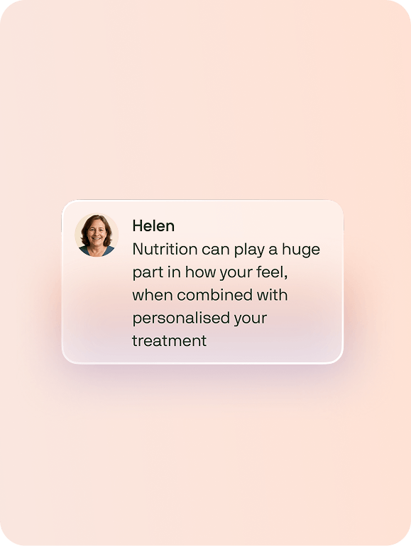 Nutrition appointments available, if you want them